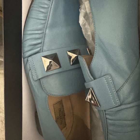 Valentino garavani skyblue babyblue blue stud studded loafers flats - Picture 6 of 6